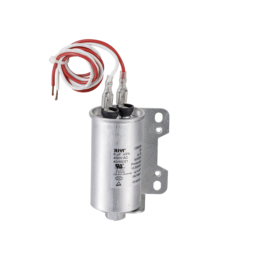 Cbb65 6uf 450v B S2 UL Insert With Lead, With Screw, With Mounting Plate