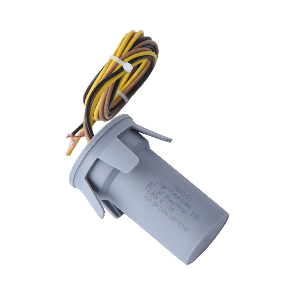CBB60 10uF(Yellow-Yellow)/5uF(Brown-Black) 450V S0 CBB60 10uF(Yellow-Yellow)/5uF(Brown-Black) 450V S0
